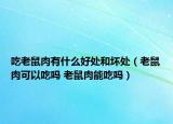吃老鼠肉有什么好处和坏处（老鼠肉可以吃吗 老鼠肉能吃吗）