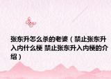 张东升怎么杀的老婆（禁止张东升入内什么梗 禁止张东升入内梗的介绍）