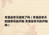 冬至是冬天结束了吗（冬至是冬天的结束还是开始 冬至是冬天的开始吗）