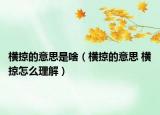 横掠的意思是啥（横掠的意思 横掠怎么理解）