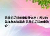 养父的花样年华是什么剧（养父的花样年华演员表 养父的花样年华简介）