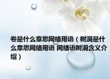 卷是什么意思网络用语（树洞是什么意思网络用语 网络语树洞含义介绍）