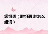 裳组词（胖组词 胖怎么组词）