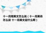 十一月用英文怎么说（十一月英语怎么读 十一月英文是什么呢）