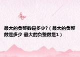 最大的负整数是多少?（最大的负整数是多少 最大的负整数是1）