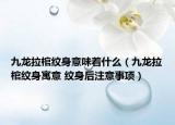 九龙拉棺纹身意味着什么（九龙拉棺纹身寓意 纹身后注意事项）
