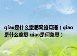 giao是什么意思网络用语（giao是什么意思 giao是何意思）