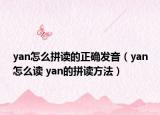 yan怎么拼读的正确发音（yan怎么读 yan的拼读方法）