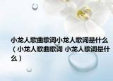 小龙人歌曲歌词小龙人歌词是什么（小龙人歌曲歌词 小龙人歌词是什么）