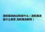 流程再造的过程是什么（流程再造是什么意思 流程再造解释）