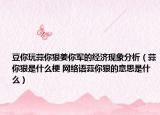 豆你玩蒜你狠姜你军的经济现象分析（蒜你狠是什么梗 网络语蒜你狠的意思是什么）