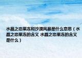 水晶之恋果冻和沙漠风暴是什么意思（水晶之恋果冻的含义 水晶之恋果冻的含义是什么）