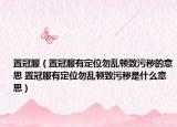置冠服（置冠服有定位勿乱顿致污秽的意思 置冠服有定位勿乱顿致污秽是什么意思）