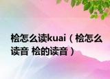 桧怎么读kuai（桧怎么读音 桧的读音）
