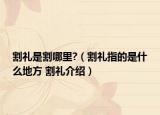 割礼是割哪里?（割礼指的是什么地方 割礼介绍）