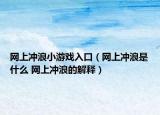 网上冲浪小游戏入口（网上冲浪是什么 网上冲浪的解释）