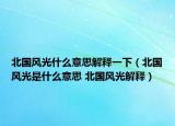 北国风光什么意思解释一下（北国风光是什么意思 北国风光解释）