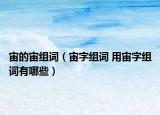 宙的宙组词（宙字组词 用宙字组词有哪些）