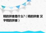 精的拼音是什么?（精的拼音 汉字精的拼音）