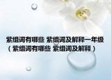 紫组词有哪些 紫组词及解释一年级（紫组词有哪些 紫组词及解释）