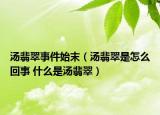 汤翡翠事件始末（汤翡翠是怎么回事 什么是汤翡翠）