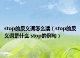 stop的反义词怎么读（stop的反义词是什么 stop的例句）