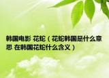 韩国电影 花蛇（花蛇韩国是什么意思 在韩国花蛇什么含义）