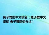 兔子舞的中文歌名（兔子舞中文歌词 兔子舞歌词介绍）