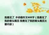 我看见了_半命题作文600字（我看见了我的骨头概括 我看见了我的骨头概括主要内容）