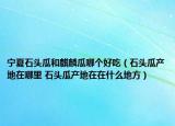 宁夏石头瓜和麒麟瓜哪个好吃（石头瓜产地在哪里 石头瓜产地在在什么地方）
