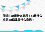 图纸中xt是什么意思（xt是什么意思 xt具体是什么意思）