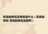 初衷的拼音及意思是什么（初衷的拼音 初衷的拼音及解释）
