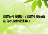 蒜泥炒生菜图片（蒜泥生菜的做法 怎么做蒜泥生菜）