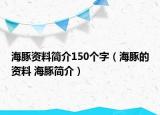 海豚资料简介150个字（海豚的资料 海豚简介）