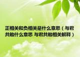正相关和负相关是什么意思（与君共勉什么意思 与君共勉相关解释）