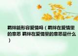 羁绊能形容爱情吗（羁绊在爱情里的意思 羁绊在爱情里的意思是什么）