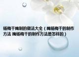 杨梅干腌制的做法大全（腌杨梅干的制作方法 腌杨梅干的制作方法是怎样的）