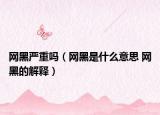 网黑严重吗（网黑是什么意思 网黑的解释）