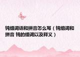 钝组词语和拼音怎么写（钝组词和拼音 钝的组词以及释义）