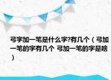 弓字加一笔是什么字?有几个（弓加一笔的字有几个 弓加一笔的字是啥）