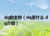 dq的全称（dq是什么 dq介绍）