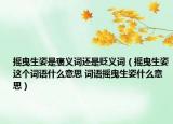 摇曳生姿是褒义词还是贬义词（摇曳生姿这个词语什么意思 词语摇曳生姿什么意思）
