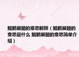 鲲鹏展翅的意思解释（鲲鹏展翅的意思是什么 鲲鹏展翅的意思简单介绍）