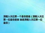 清朝入关后第一个皇帝是谁（清朝入关后第一位皇帝是谁 谁是清朝入关后第一位皇帝）
