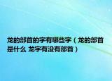 龙的部首的字有哪些字（龙的部首是什么 龙字有没有部首）
