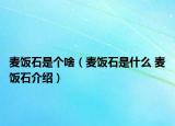 麦饭石是个啥（麦饭石是什么 麦饭石介绍）