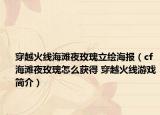 穿越火线海滩夜玫瑰立绘海报（cf海滩夜玫瑰怎么获得 穿越火线游戏简介）