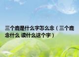 三个鹿是什么字怎么念（三个鹿念什么 读什么这个字）
