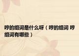 哼的组词是什么呀（哼的组词 哼组词有哪些）