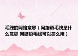 毛线的网络意思（网络语毛线是什么意思 网络语毛线可以怎么用）